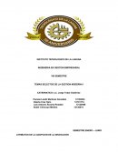 TEMAS SELECTOS DE LA GESTIÓN MODERNA.