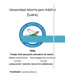 LEGISLACIÓN Y GESTIÓN EDUCATIVA DOMINICANA