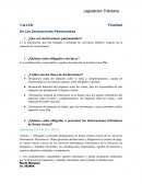 FINALIDAD DE LAS DECLARACIONES