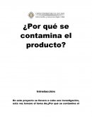 POR QUE CONTAMINA UN PRODUCTO