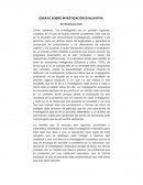 ENSAYO SOBRE INVESTIGACIÓN EVALUATIVA