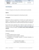 Programa de educación en alimentación saludable