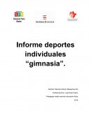 Informe deportes individuales “gimnasia”.