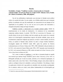 Conflictos sociales e insurrección en el mundo colonial andino.. Página 1