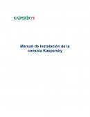 Instalación de la consola Kaspersky.