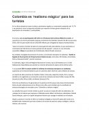Colombia es ‘realismo mágico’ para los turistas