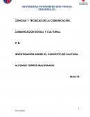 INVESTIGACIÓN SOBRE EL CONCEPTO DE CULTURA.