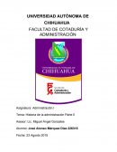 Historia de la administración Parte II