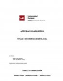 TEMA: DISCRIMINACION POLICIAL