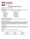 PROGRAMA DE CONSERVACION AUDITIVA