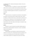 LEY SOBRE DONACIÓN Y TRASPLANTE DE ÓRGANOS, TEJIDOS Y CÉLULAS EN SERESHUMANOS.