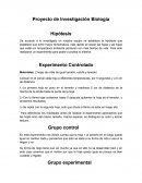 Proyecto de Investigación Biología I