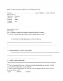 Evaluación de lenguaje 6º Bàsico