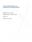El trabajo en la Revolcion Industrial (película Tiempos Modernos).