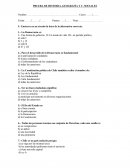 Prueba de Historia y Geografía 6º.