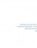 FACTORES QUE INFLUYEN EN EL DESARROLLO NACIONAL Y LA BOLSA MEXICANA DE VALORES