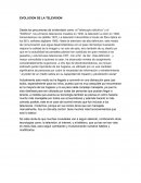 TEMA- EVOLUCION DE LA TELEVISION