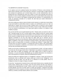 Tema: El Laberinto de la Soledad.. Página 1