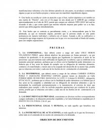 Contestación de demanda RÉGIMEN DE VISITAS Y CONVIVENCIAS. - Trabajos -  omarjoaquin1970