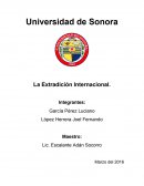 La palabra extradición proviene del vocablo latín ex, del cual se derivan la preposición latina extra, fuera de y traditioonis, entrega o trasmisión, derivado de tradere, trasmitir o entregar.
