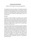 El proceso de asesoramiento El asesor como” facilitador” de los procesos organizativos
