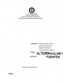 El curriculum y sus fuentes.