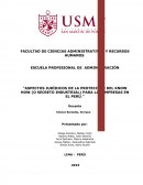 Aspectos jurídicos de la protección del Know How (o secreto industrial) para las empresas en el Perú
