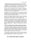 SINGAPORE AIRLINES: INNOVACIÓN EN SERVICIO AL CLIENTE (A)