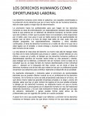 Derechos humanos oportunidad laboral