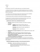 ELEMENTOS QUE CONSTITUYEN LA ORGANIZACIÓN ESCOLAR