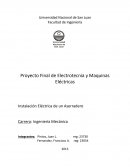 Calculo y diseño del tendido electrico y protecciones de un Aserradero.