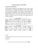 Problema de transporte – NESTLÉ PERÚ