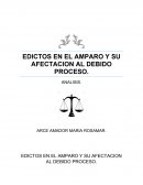 EDICTOS EN EL AMPARO Y SU AFECTACION AL DEBIDO PROCESO.