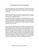 Consideraciones en torno al acto de estudiar