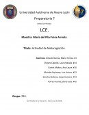 Actividad de metacognición LCE