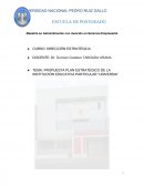 TRABAJO FINAL PLAN ESTRATÉGICO DE DIRECCIÓN ESTRATÉGICA