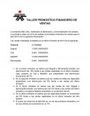 TALLER PRONOSTICO FINANCIERO DE VENTAS
