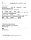 Examen de Español I correspondiente al Bimestre 3.