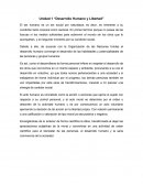 Desarrollo Humano y Libertad. Ensayo