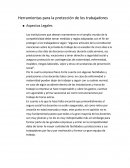 Herramientas para la protección de los trabajadores.
