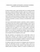 FORMACION DEL HOMBRE QUE REQUIERE LA SOCIEDAD COLOMBIANA: CAMPO DE ACCION DEL PEDAGOGO INFANTIL
