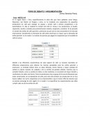 FORO DE DEBATE Y ARGUMENTACIÓN.