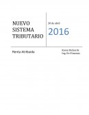 NUEVO SISTEMA TRIBUTARIO