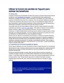 Función de perdida de Taguchi para estimar los beneficios