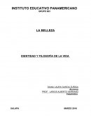 IDENTIDAD Y FILOSOFÍA DE LA VIDA.
