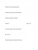 Creación literaria - Reporte de lectura