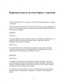 Reglamento interno de orden higiene y seguridad