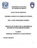 IMPACTO EN TELMEX TRAS REFORMA.