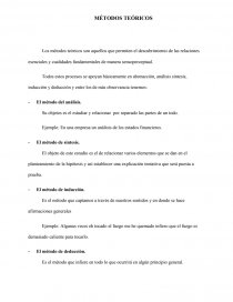 MÉTODOS TEÓRICOS.. Página 1