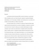 Clasificación de elementos de protección personal.